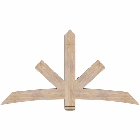 Ekena Millwork Alberta Smooth Timber Gable Bracket, Douglas Fir, 72"W x 39"H x 5 1/2"D x 5 1/2"F, 13/12 Pitch GBW072X39X0606ALB00SDF